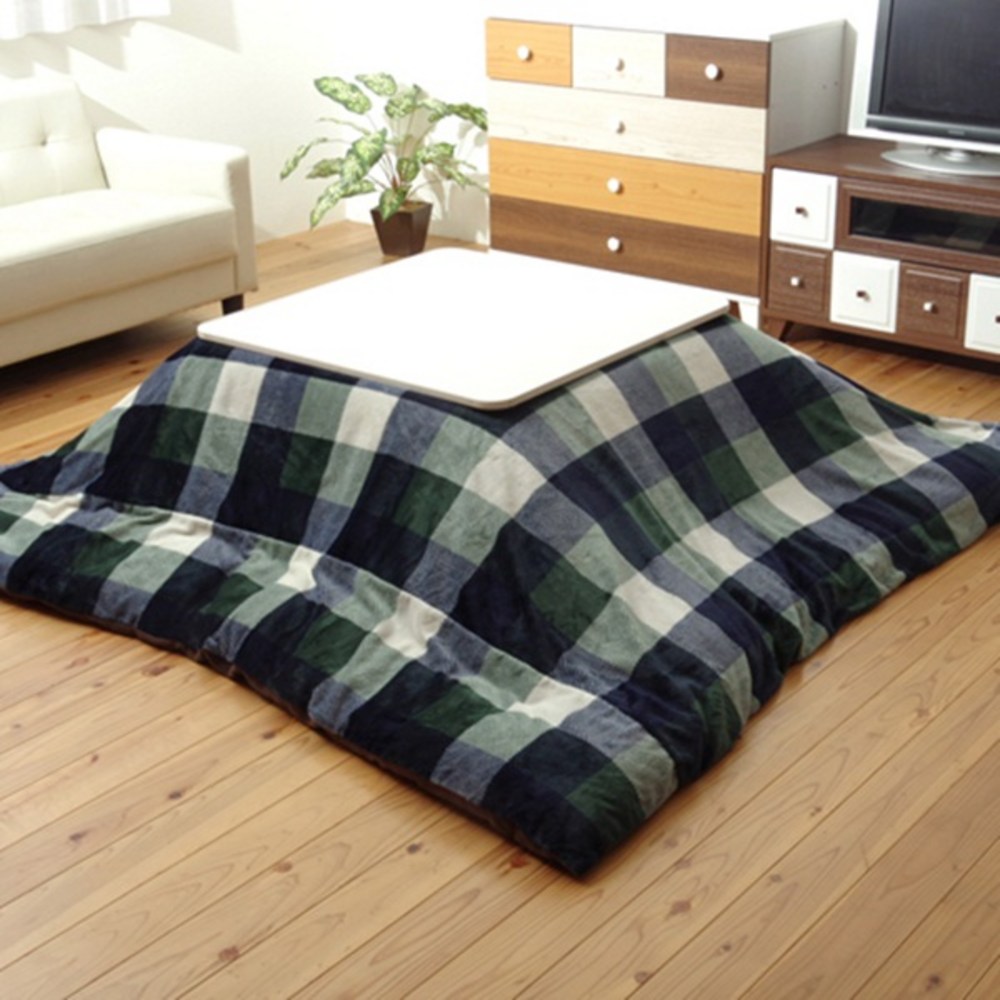 (주)지이라이프 장방형난방테이블, 코타츠이불 자나르(GN)그린(190X240cm)