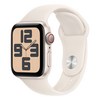 Apple 정품 2024 애플워치 SE 2세대 알루미늄 케이스, 스타라이트  스타라이트 스포츠 밴드 S/M, 40mm, Cellular, 스타라이트 / 스타라이트 스포츠 밴드, S/M