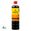 몽고간장 진, 900ml, 4개