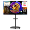 TCL 4K UHD Mini LED SQD Google TV + 대형 무빙 스탠드 블랙 세트, 65C7L(TV), MSD58B(스탠드), 방문설치, 이동형 스탠드, 164cm(65인치)