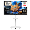TCL 4K UHD QLED TV + 대형 무빙 스탠드 화이트 세트, 65P7L(TV), MSD58W(스탠드), 방문설치, 이동형 스탠드, 166cm(65인치)
