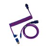 키크론 프리미엄 기계식 키보드 항공 코일 USB C타입 앵글 케이블 퍼플 Cab-3, 1개, 108cm