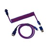 키크론 프리미엄 항공 코일 USB C타입 스트레이트 케이블 퍼플 Cab-1, 1개, 108cm