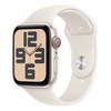 Apple 정품 2024 애플워치 SE 2세대 알루미늄 케이스, 스타라이트 스타라이트 스포츠 밴드 M/L, 44mm, Cellular, 스타라이트 / 스타라이트 스포츠 밴드, M/L