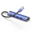 벤션 기가비트 외장형 랜카드 USB3 멀티허브, 블루, 1개