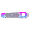 로이체 2채널 멀티미디어 RGB LED 충전식 유무선 프리미엄 게이밍 사운드바, RSB-G6000 WH, 화이트
