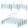 생활공식 논슬립 패킹 고급형 바지걸이, 블루, 10개