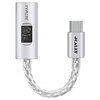 제이캘리 프리미엄 듀얼칩 낮은 노이즈 포터블 꼬다리 DAC / AMP, Matte Silver, 1개, JM7MAX
