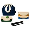 락앤락 레트로마켓 데일리 3단 도시락, SPINASH GREEN, MUSTARD YELLOW, BLUEBERRY NAVY, 1세트