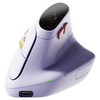 한성컴퓨터 OfficeMaster 3모드 경량 저소음 버티컬마우스, 퍼플하트, VM350
