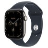 Apple 2026 애플워치 시리즈 12, 네츄럴, 46mm, GPS+Cellular, 티타늄, 네이비 블루 스포츠 밴드, S/M
