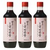신앙촌 양조 1급 진간장, 3개, 860ml