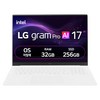 LG전자 2026 그램 Pro AI 17 코어Ultra5, 17ZD90U-GX59K, 256GB, 32GB, Free DOS
