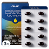GNC 아쿠아셀 오메가3 코큐텐디 37.2g, 3개, 60정