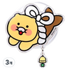 카카오프렌즈 액막이 아크릴 맥세이프 스마트톡 럭키벨, 혼합색상, 3개