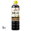 몽고간장 송표 국간장, 5개, 840ml