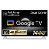 더함 4K UHD QLED 스마트 Mini LED 144Hz 로컬디밍 돌비 AI 구글3.0 게이밍프로 TV 방문설치, 165cm(65인치), UG651MINILED-SMART-GAMING144-24T1, 스탠드형
