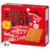 누룽지팝 매콤한맛 4p, 142g, 4개