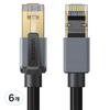 유그린 40Gbps CAT8 FFTP 초고속 인터넷 기가 랜선, 혼합색상, 6개, 1m