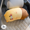 리튬포어스 카카오프렌즈 발라당 차량용 목쿠션, 춘식이, 3개