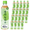 웅진 생차 녹차, 500ml, 40개