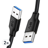 케이블타임 USB3.0 A타입-A타입 연장 케이블 Max 5Gbsp CA10, 2개, 0.5m
