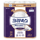 크리넥스 데코 앤 소프트 화이트 천연펄프 3겹 고급롤화장지