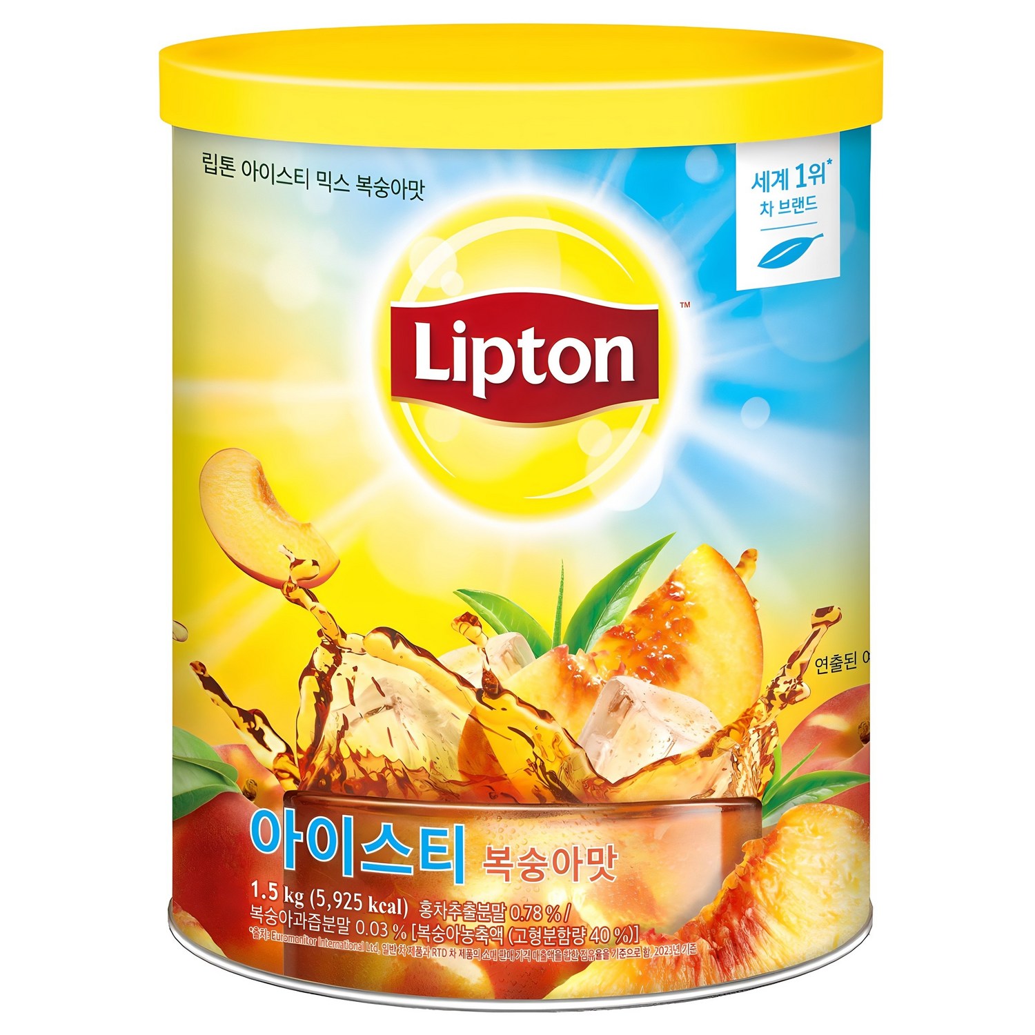 리pton 아이스티 분말 복숭아맛, 더위를 잠재우는 달콤한 즐거움