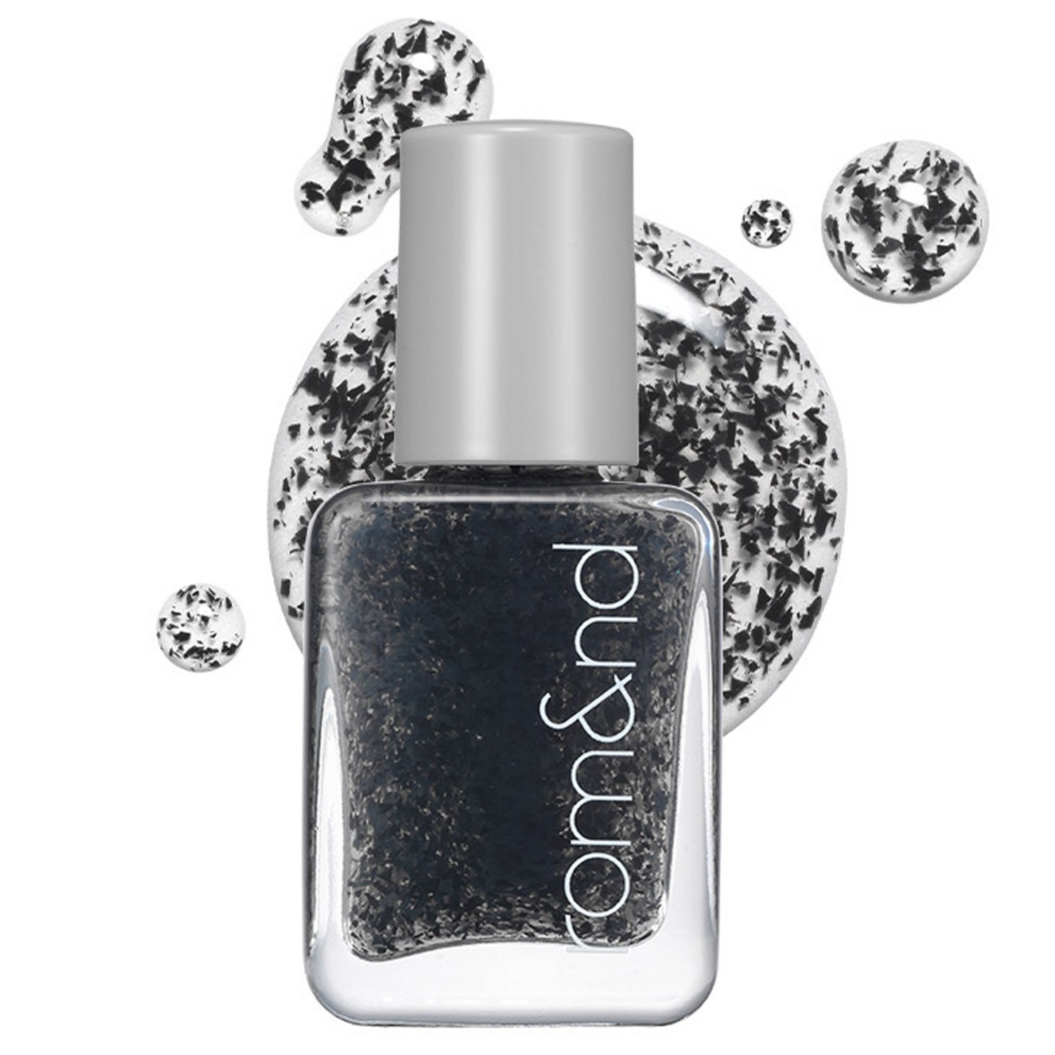 롬앤 무드 페블 네일 00 크런키 블랙 7ml – 1개 시럽네일