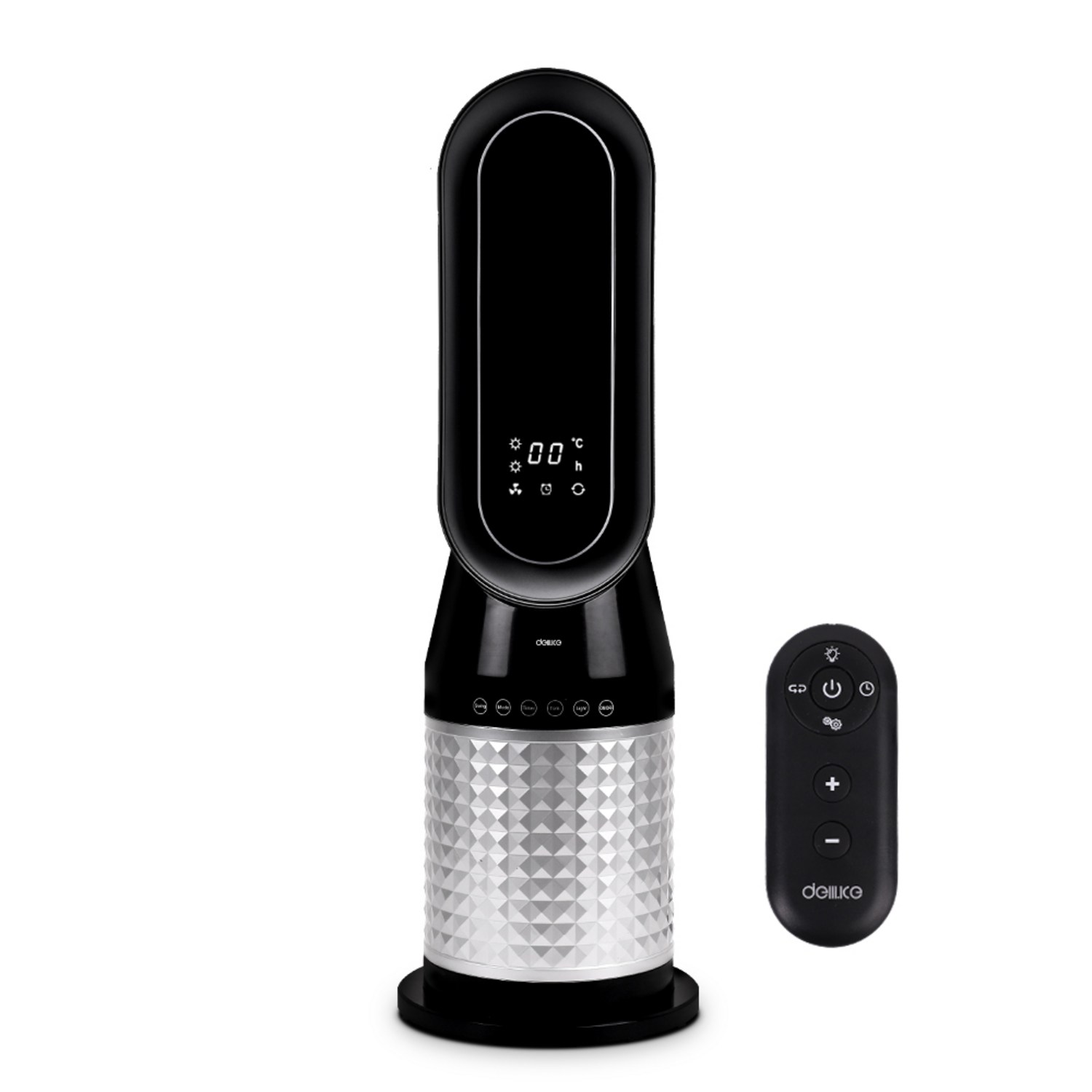 델루체 날개없는 리모컨 PTC 온풍기 팬히터