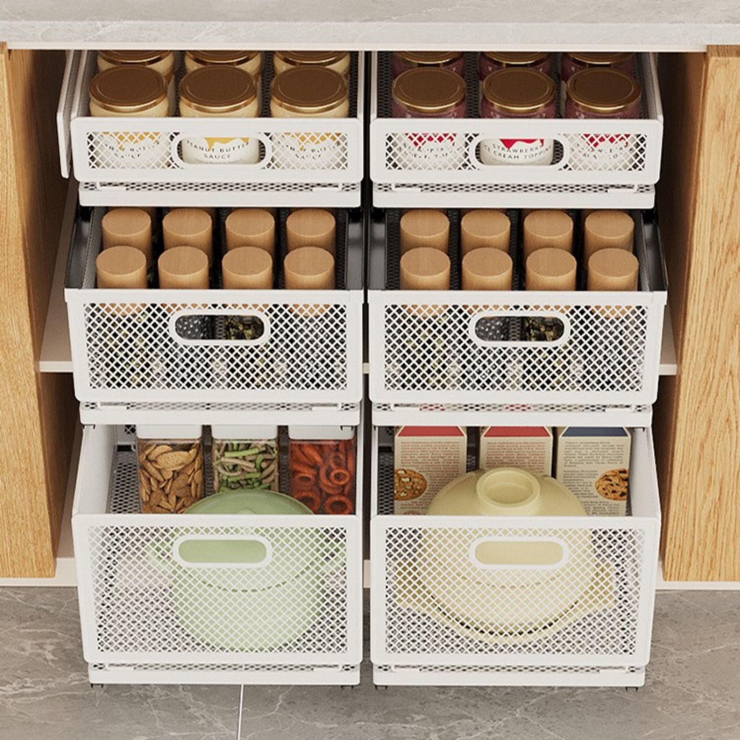 ZOZOFO 접이식 메쉬 레일 정리대로 공간 마법을 경험하세요!