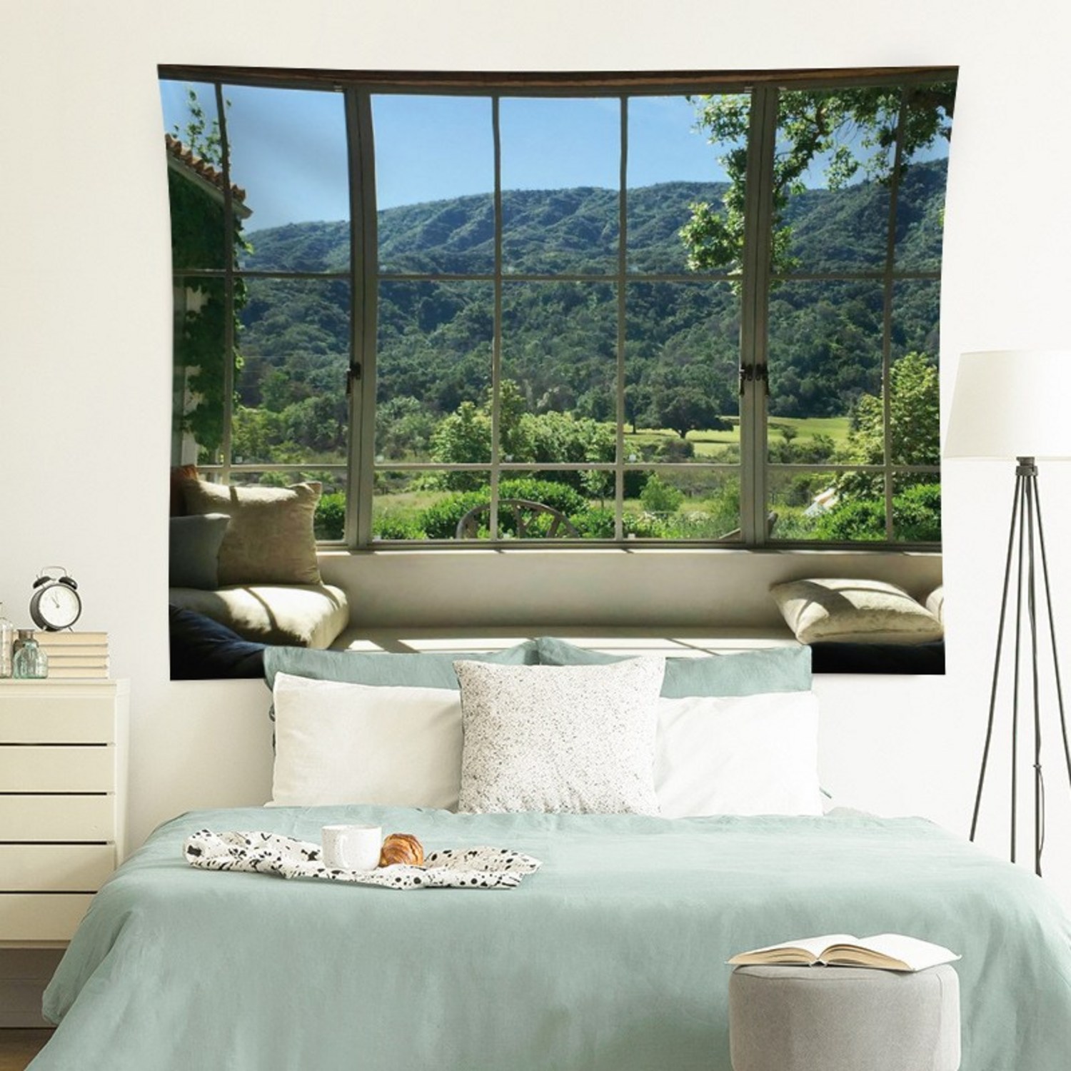 감성을 일깨우고 집에 따뜻함과 영감을 더하는 비바이원 대형 감성 패브릭 포스터