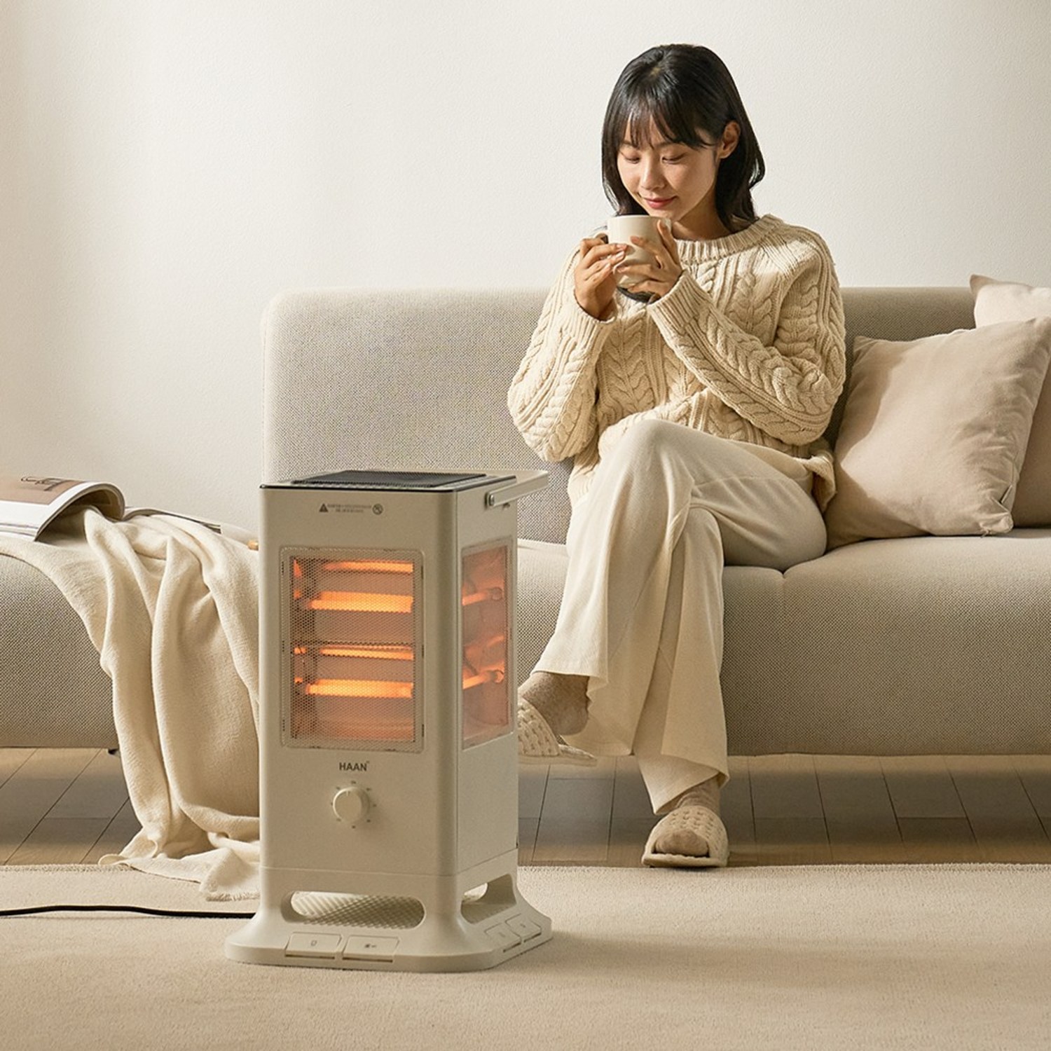 유럽풍 부드등으로 겨울을 녹이는 한경희 비오닉 오방난로