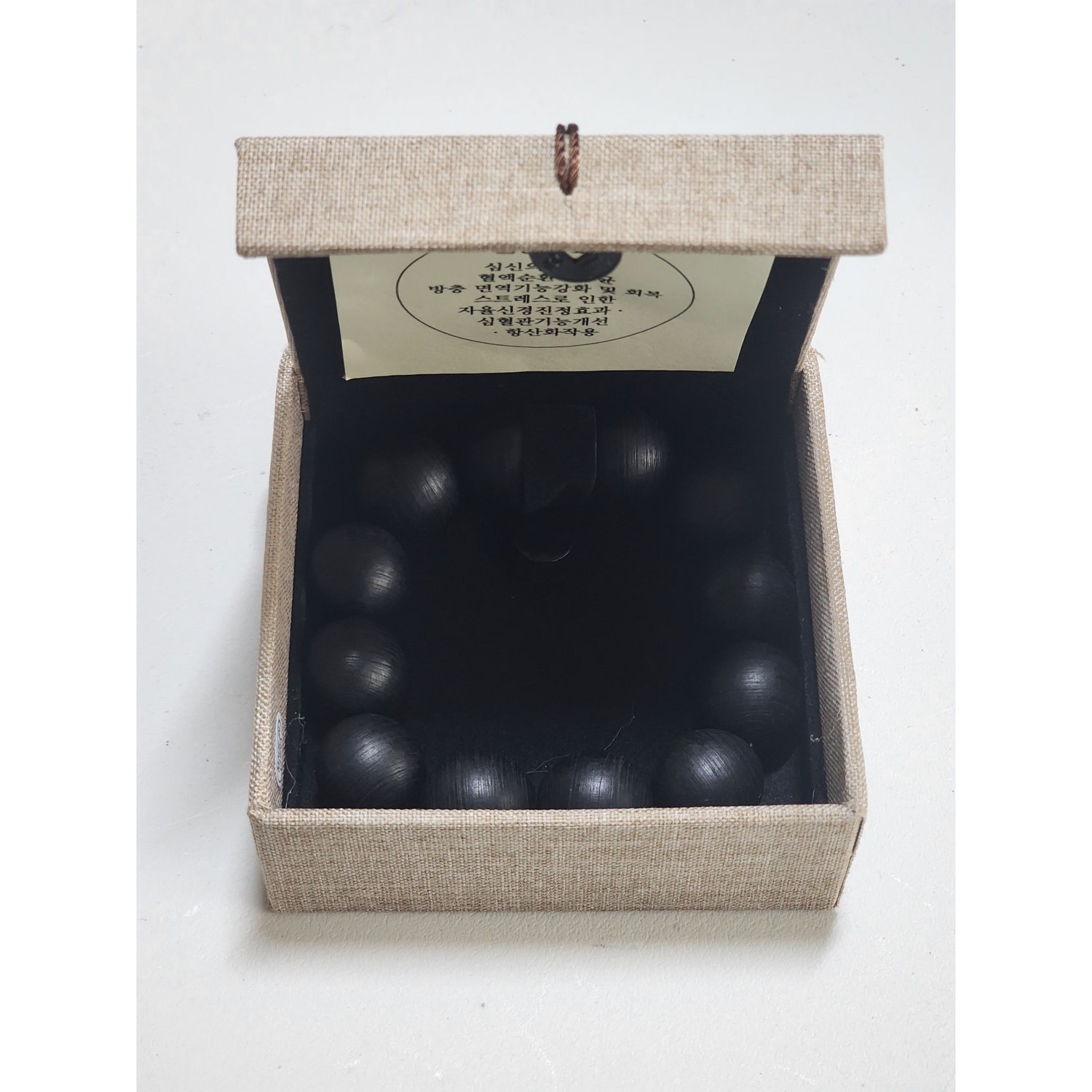 20mm 백련 침향 합장주 & 흑단 단주