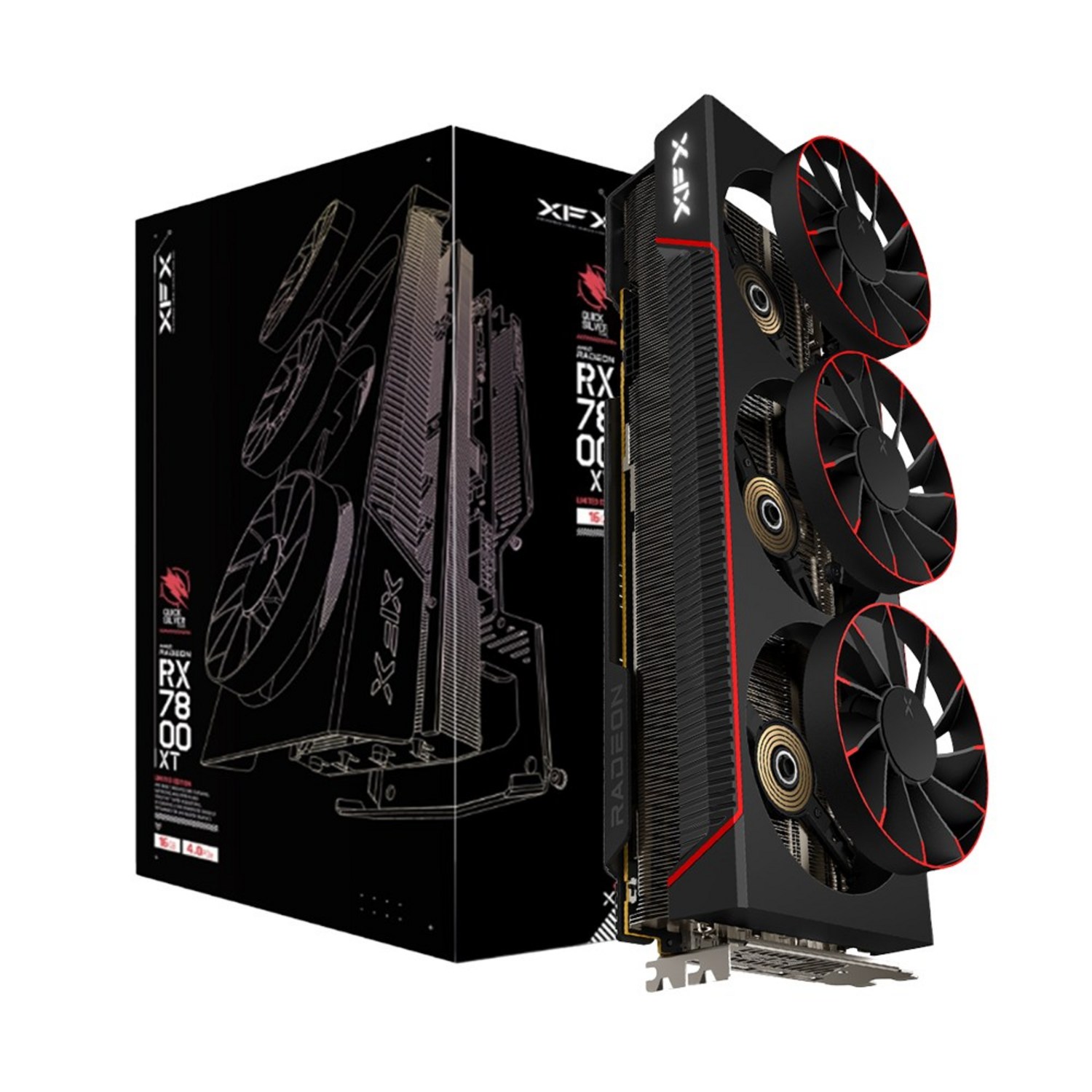 XFX라데온RX7800XTMagneticAirBLACKD616GBAMD그래픽카드