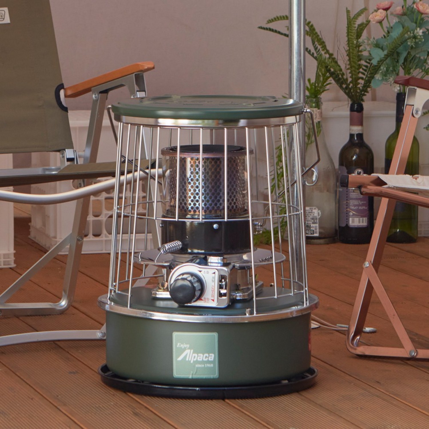 콤팩트한 따뜻함, 알파카 캠핑 난로 APC-C77CW