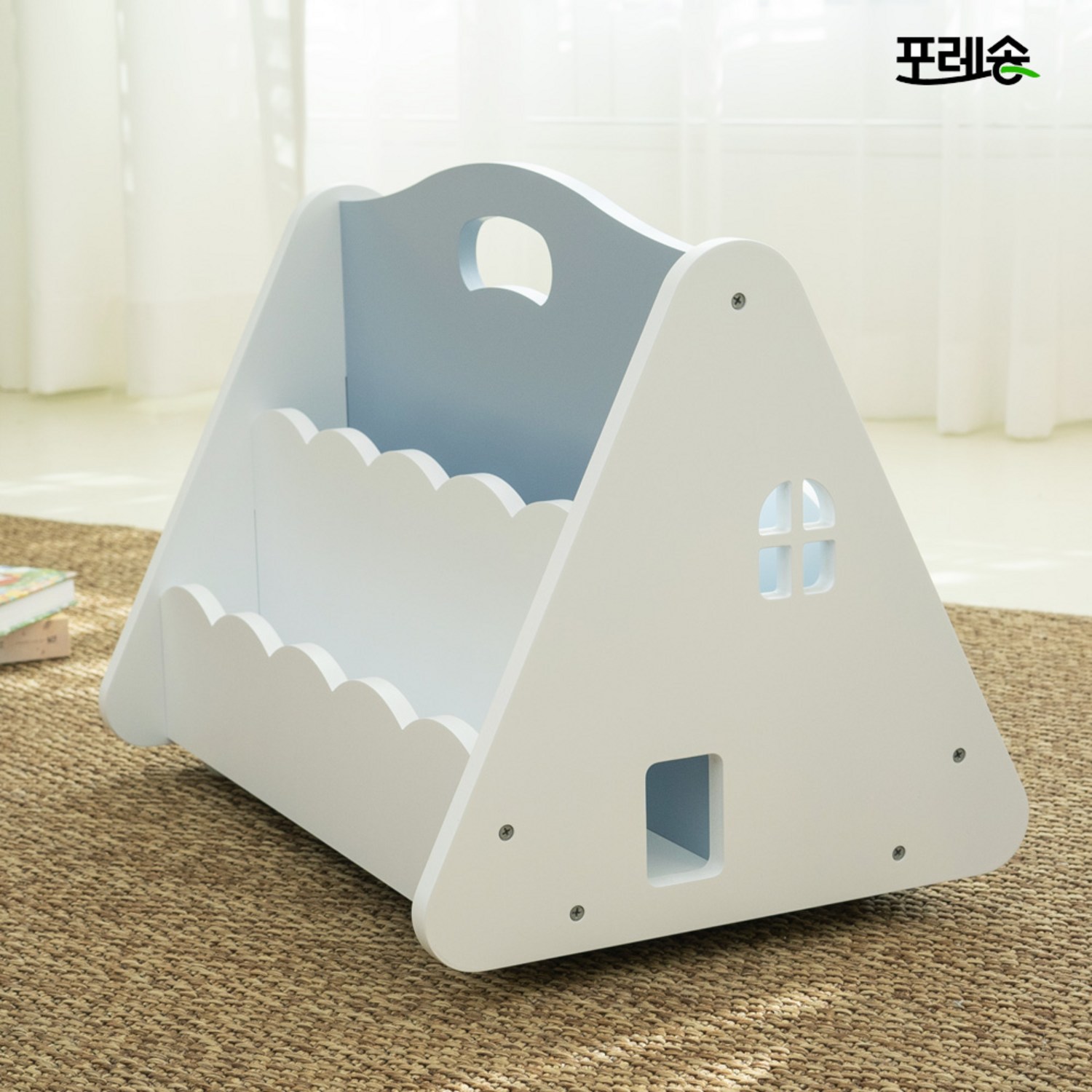 어린이의 책 정리, 전시, 독서 습관 향상을 위한 내구적이고 이동성 있는 책꽂이