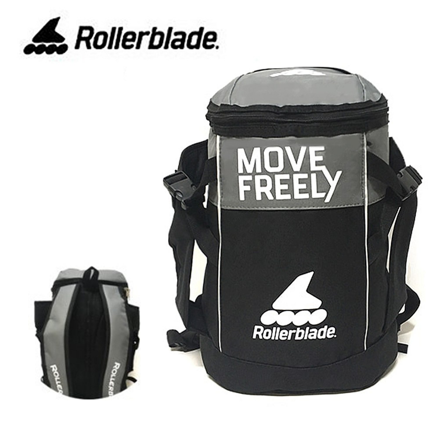 성인용 롤러블레이드 인라인 스케이트 가방 – 블랙그레이, 호환 보호장비 포함 성인롤러블레이드