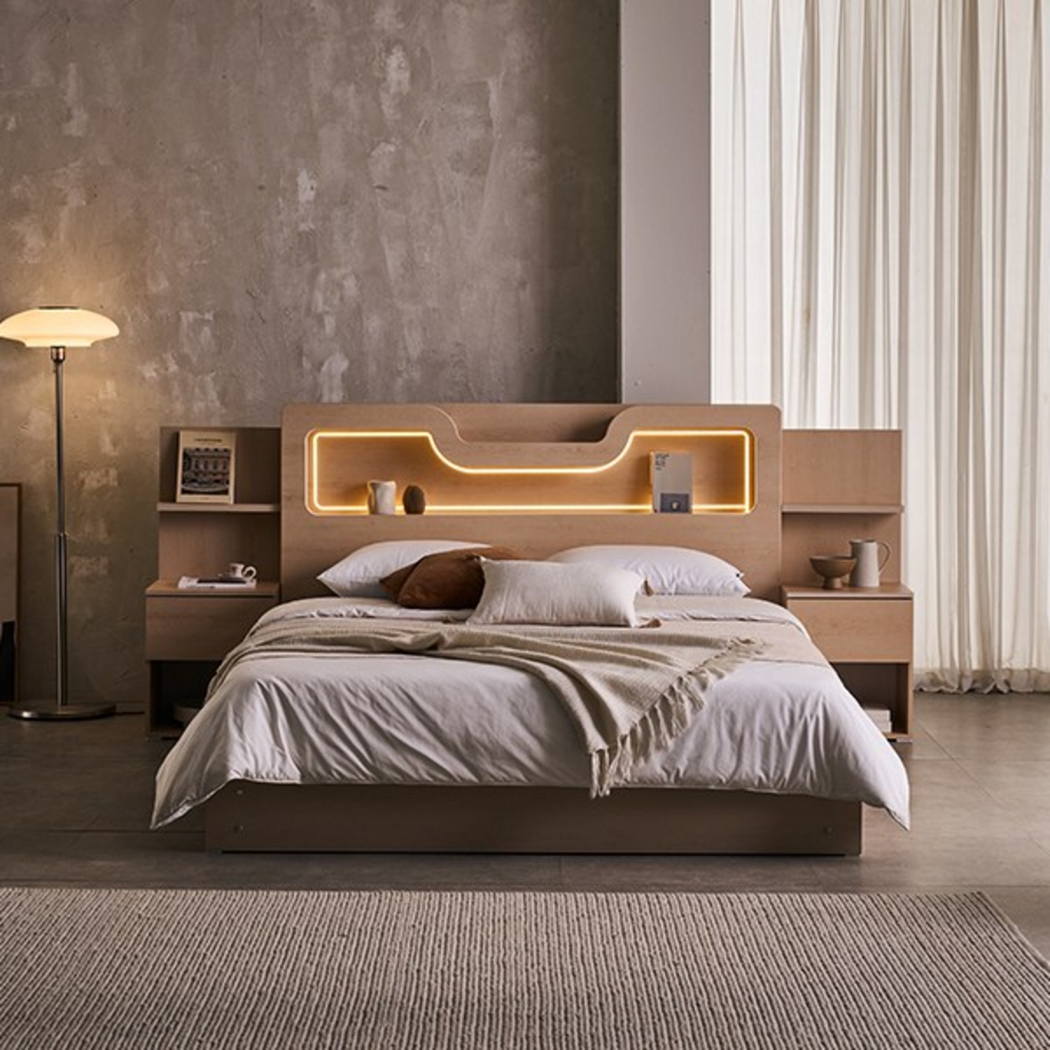 슬립스토아 썸데이 LED 수납 침대 – 편안한 수면을 위한 스마트한 선택