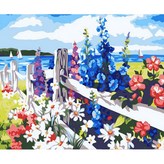 해변의보라빛꽃