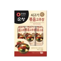 청정원순창 쇠고기볶음 고추장, 60g, 3개