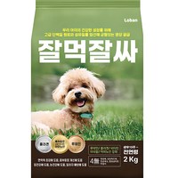 강아지 잘먹잘싸 전연령 애견 건식사료, 연어, 2kg, 1개