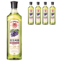 해표 포도씨유, 900ml, 5개