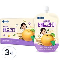 베베쿡 처음 먹는 배도라지 유아 음료, 1L, 3개