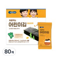 처음먹는 어린이김 황금참깨 1.7g, 80개