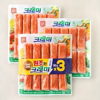 한성기업 크래미 맛살, 180g, 3개