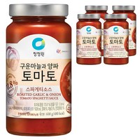 청정원 구운마늘과 양파 토마토 스파게티소스, 5개, 600g