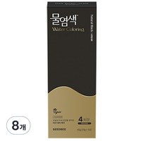 씨드비 프리미엄 물염색 시즌2 새치염색약, 내추럴블랙, 8개