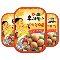 샘표 우리엄마 메추리알 장조림, 130g, 3개