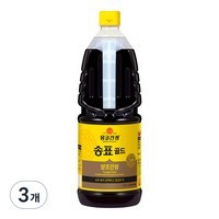 몽고간장 송표골드 양조간장, 1.8L, 3개